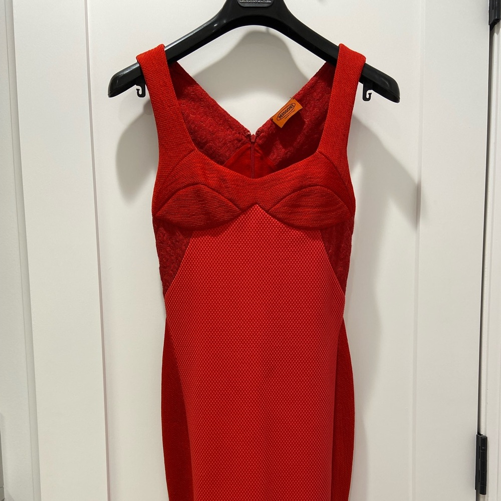 MISSONI red haze bra top dress